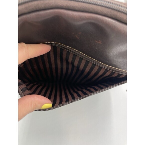 Jack Georges LEATHER BACKPACK "Voyager" DISTRESSED BROWN Unisex CONVERTIBLE BAG - Picture 10 of 16